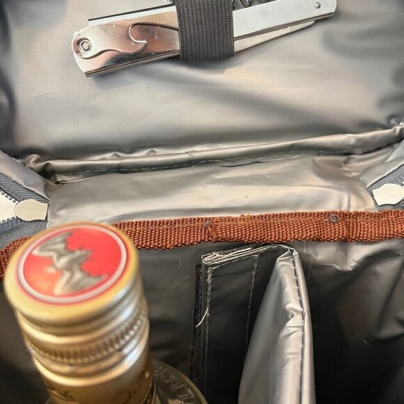 Wahioli 2 Bottle Wine Carrier Cooler with Removable Divider EUC - Picture 6 of 6